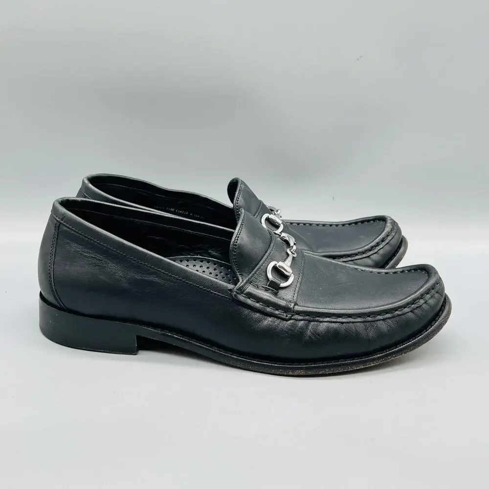 Cole Haan Shoes Mens 9.5 Black Leather Grand OS Bit Loafers Slip On Dress Casual